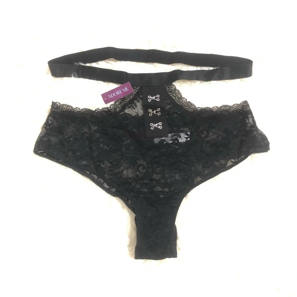 Adore me Black temperance contour panty women’s NWT